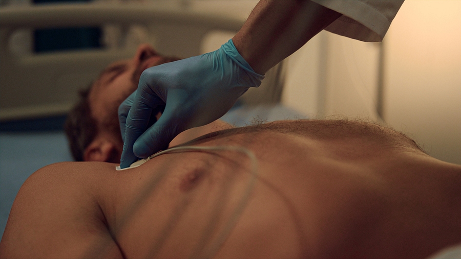 ECG Lead on Patient