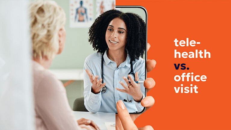 Telehealth in office visits which is more cost effective