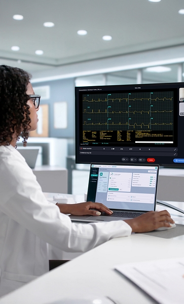 Telecardiology telehealth for hospitals
